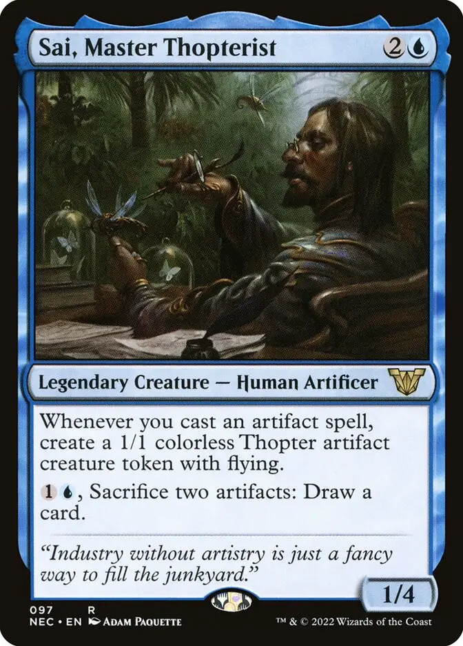 Sai  Master Thopterist (Neon Dynasty Commander)