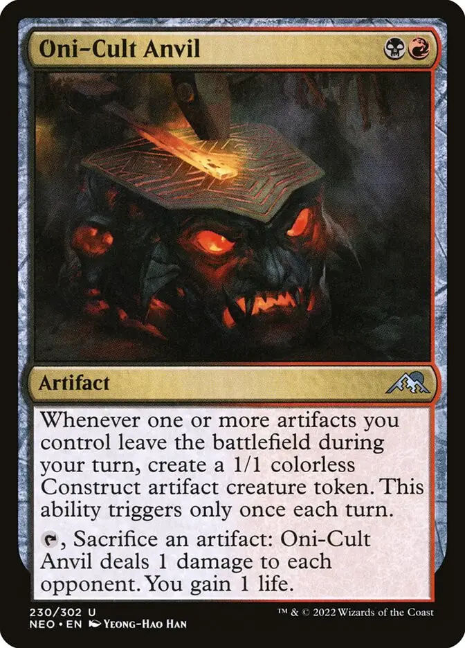 Oni Cult Anvil (Kamigawa: Neon Dynasty)