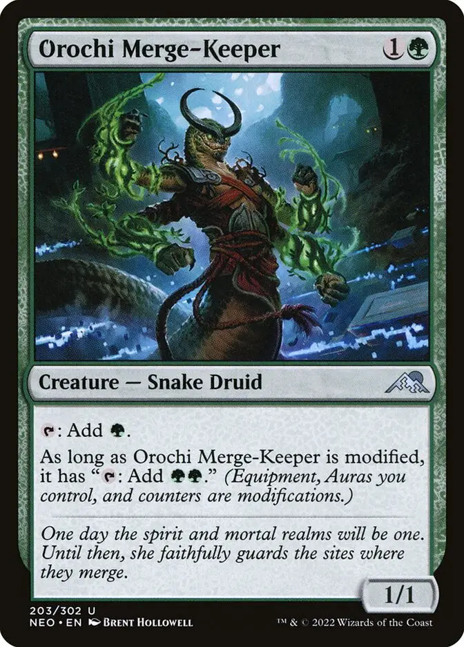 Orochi Merge Keeper (Kamigawa: Neon Dynasty)