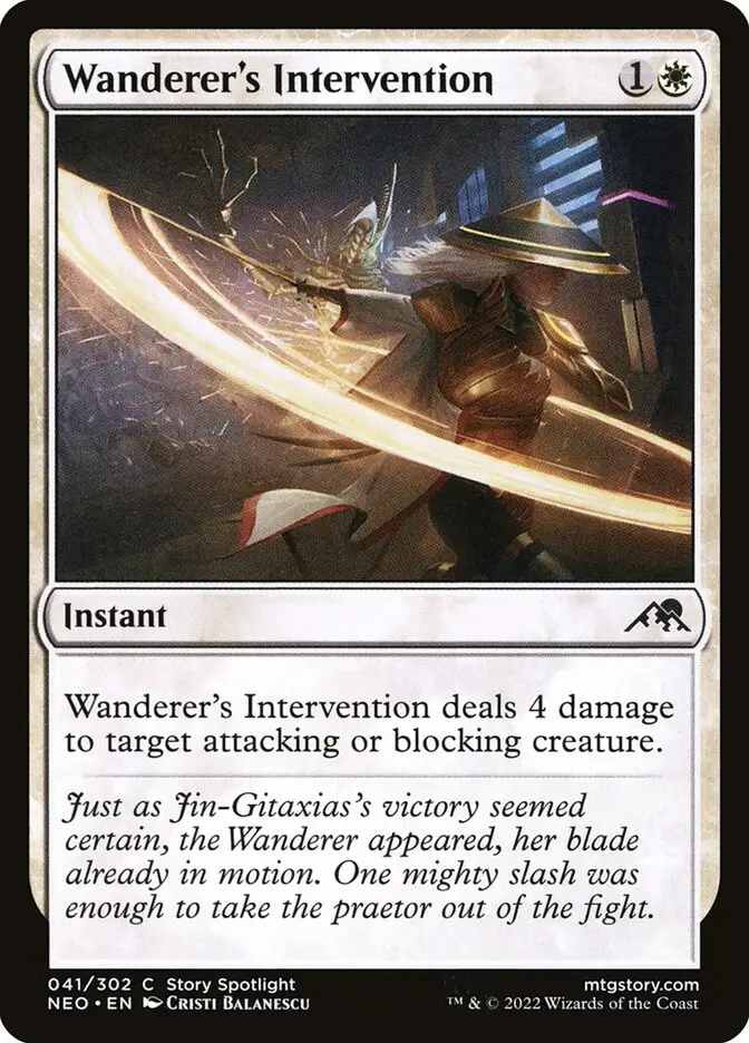 Wanderer s Intervention (Kamigawa: Neon Dynasty)