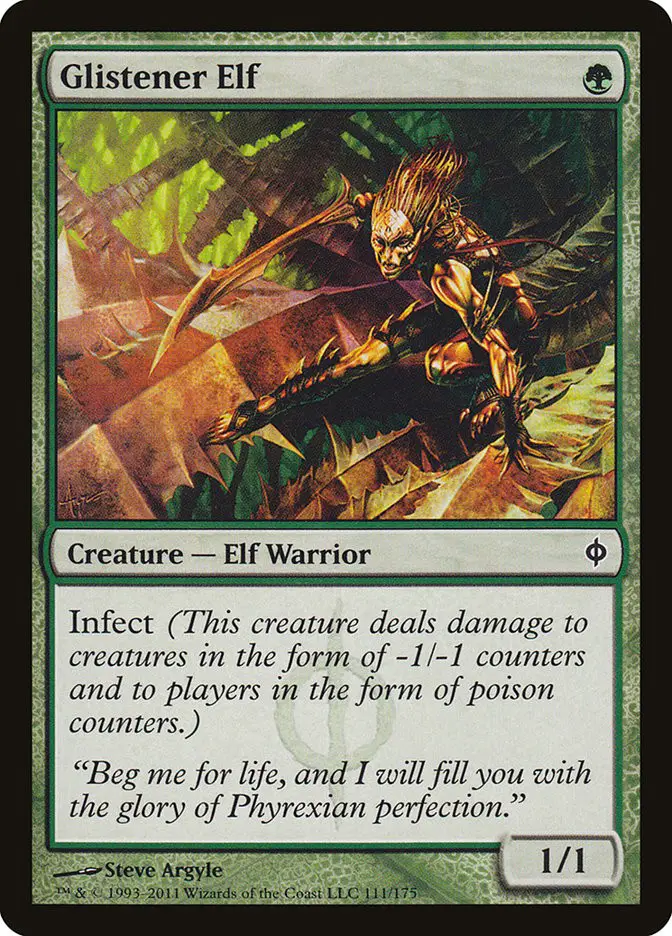 Glistener Elf (New Phyrexia)