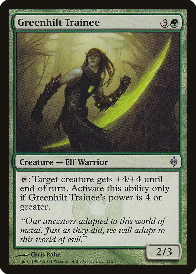 Greenhilt Trainee (New Phyrexia)