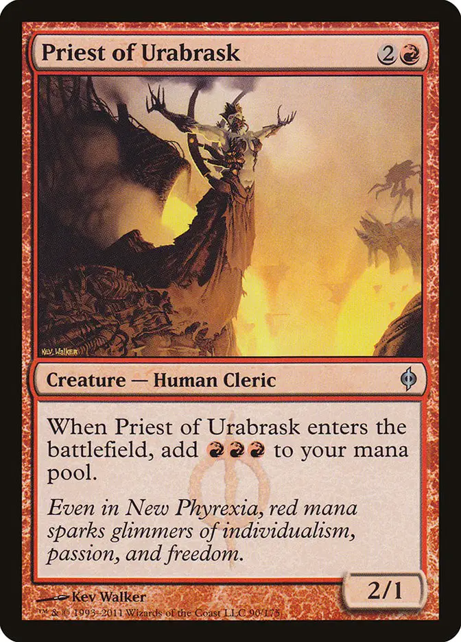 Priest of Urabrask (New Phyrexia)