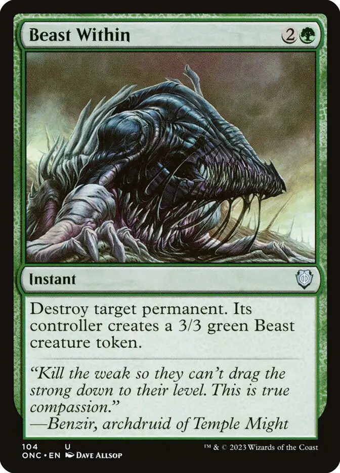 Beast Within (Phyrexia: All Will Be One Commander)