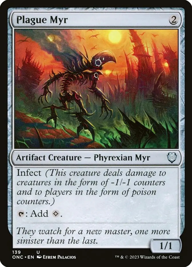 Plague Myr (Phyrexia: All Will Be One Commander)