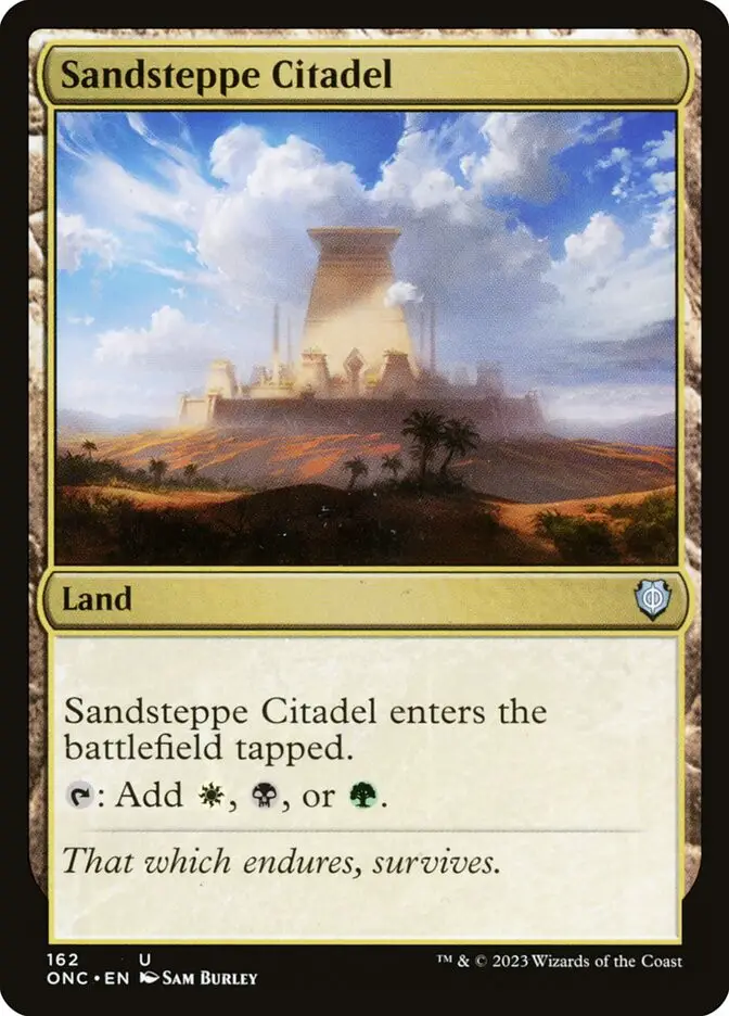 Sandsteppe Citadel (Phyrexia: All Will Be One Commander)