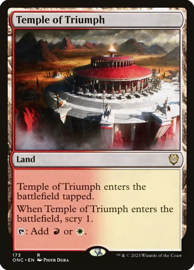Temple of Triumph (Phyrexia: All Will Be One Commander)