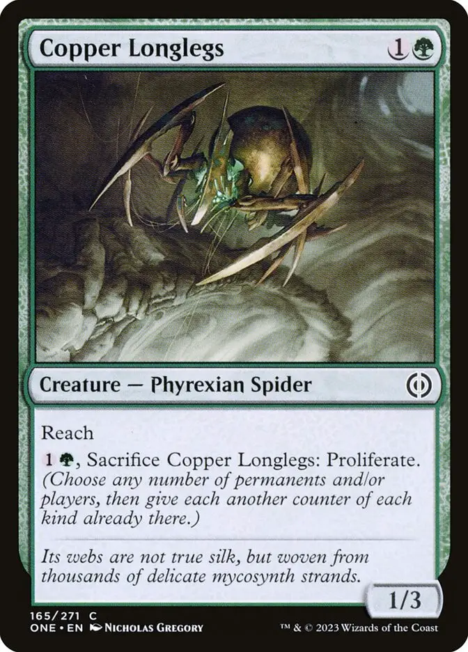 Copper Longlegs (Phyrexia: All Will Be One)