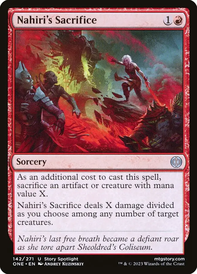 Nahiri s Sacrifice (Phyrexia: All Will Be One)