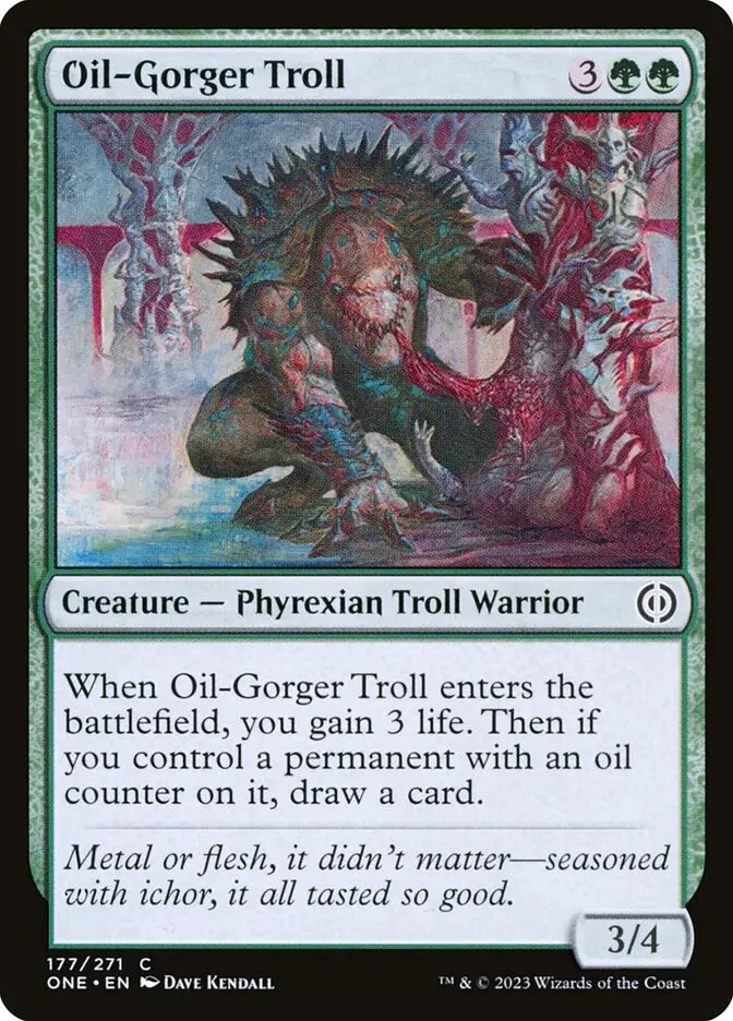 Oil Gorger Troll (Phyrexia: All Will Be One)
