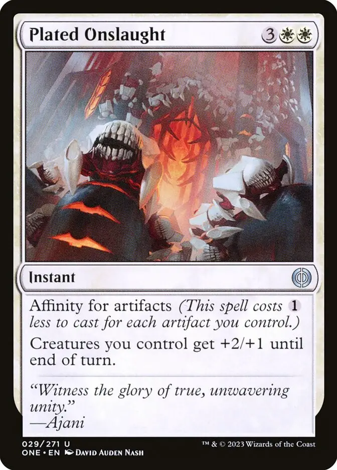 Plated Onslaught (Phyrexia: All Will Be One)