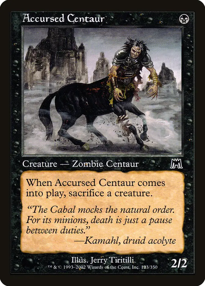 Accursed Centaur (Onslaught)