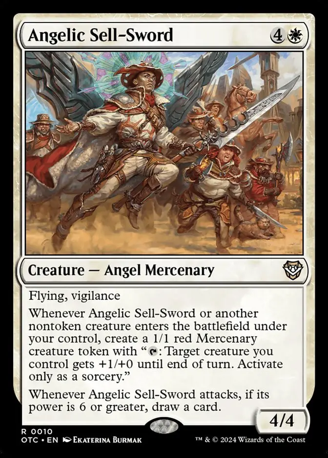 Angelic Sell Sword (Outlaws of Thunder Junction Commander)