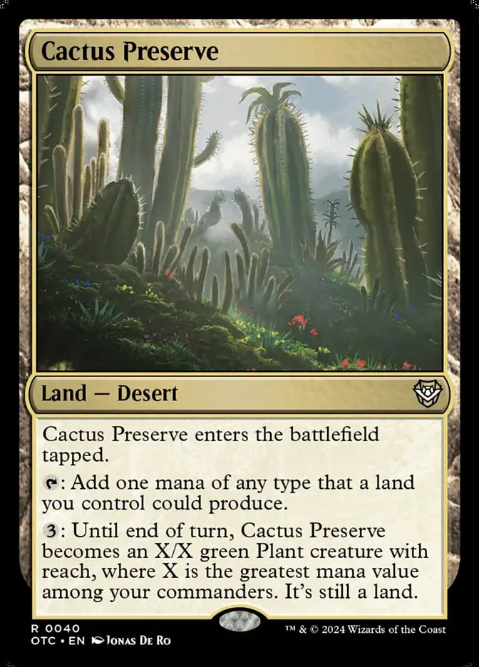 Cactus Preserve (Outlaws of Thunder Junction Commander)
