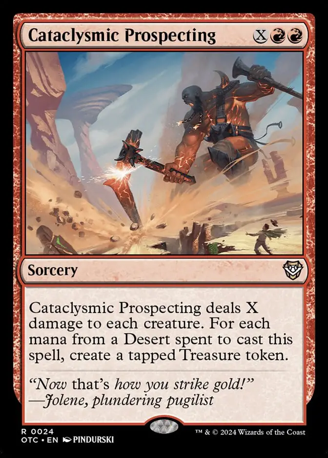 Cataclysmic Prospecting (Outlaws of Thunder Junction Commander)