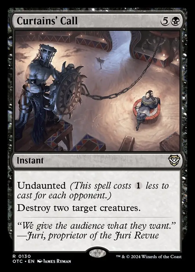 Curtains  Call (Outlaws of Thunder Junction Commander)