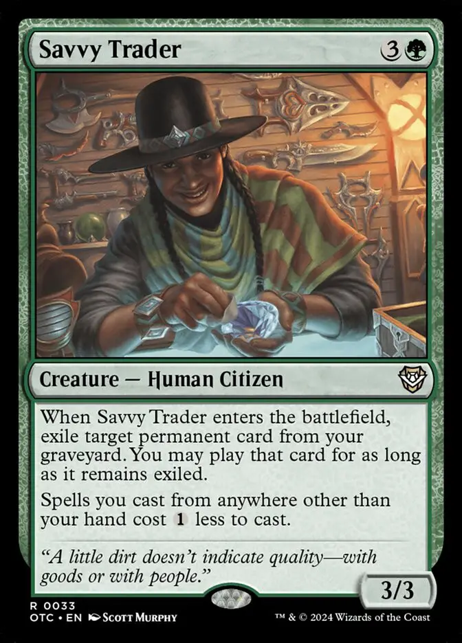 Savvy Trader (Outlaws of Thunder Junction Commander)