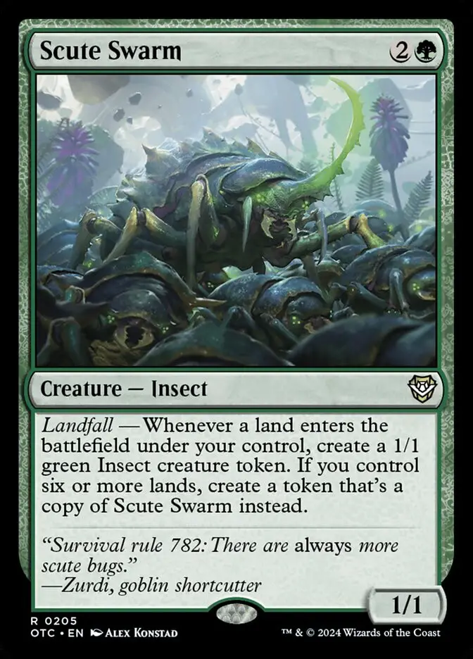Scute Swarm (Outlaws of Thunder Junction Commander)