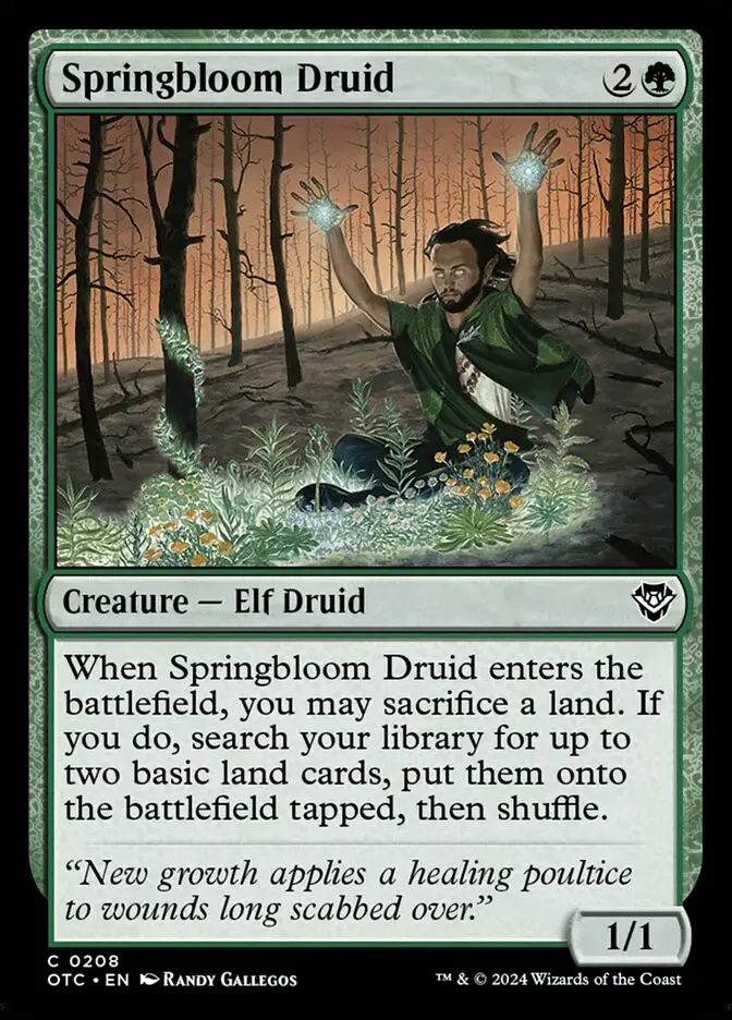 Springbloom Druid (Outlaws of Thunder Junction Commander)