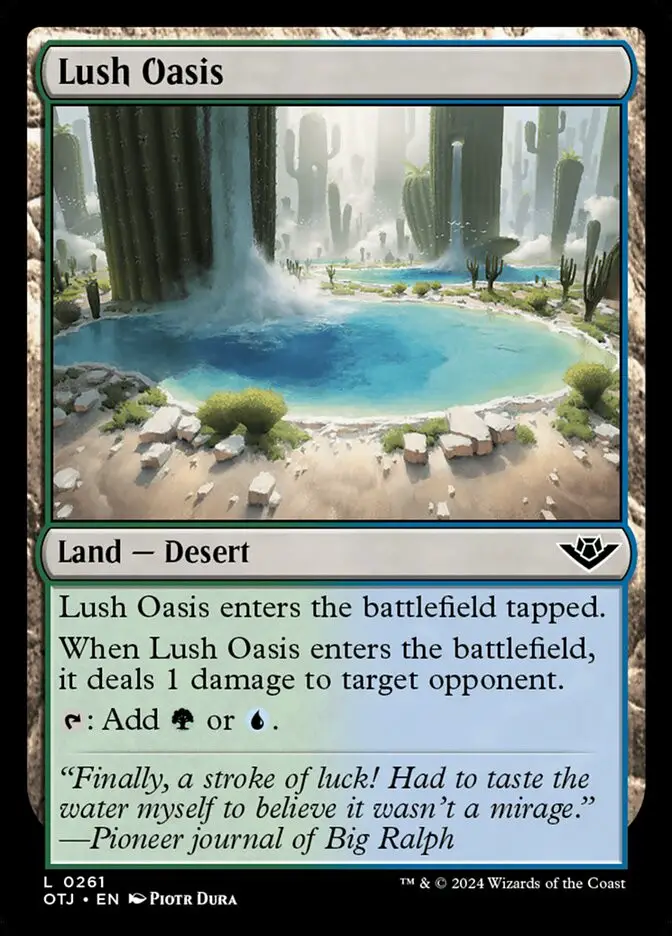 Lush Oasis (Outlaws of Thunder Junction)