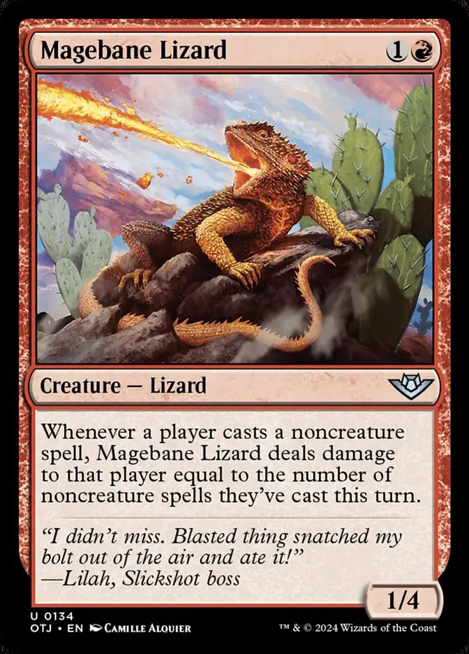 Magebane Lizard (Outlaws of Thunder Junction)