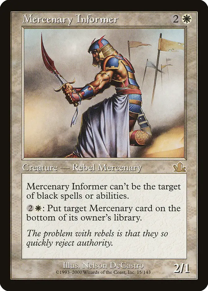 Mercenary Informer (Prophecy)