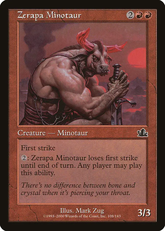 Zerapa Minotaur (Prophecy)