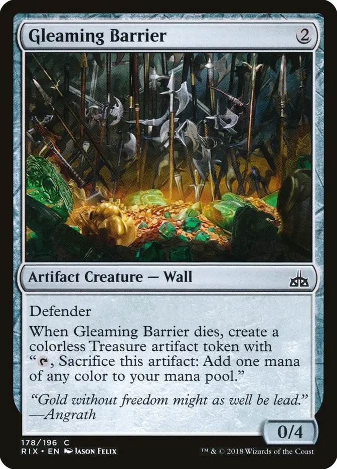 Gleaming Barrier (Rivals of Ixalan)