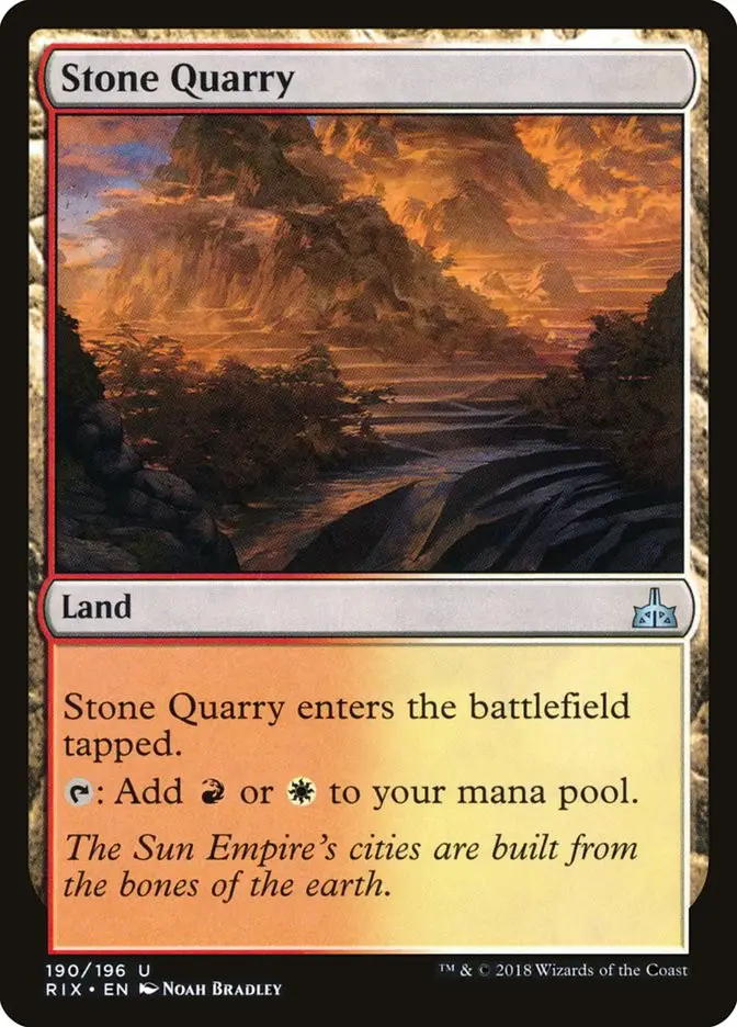 Stone Quarry (Rivals of Ixalan)