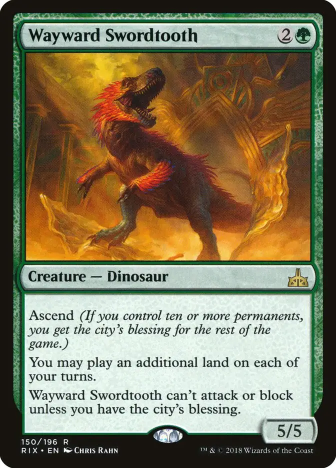 Wayward Swordtooth (Rivals of Ixalan)