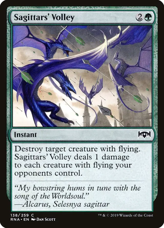 Sagittars  Volley (Ravnica Allegiance)