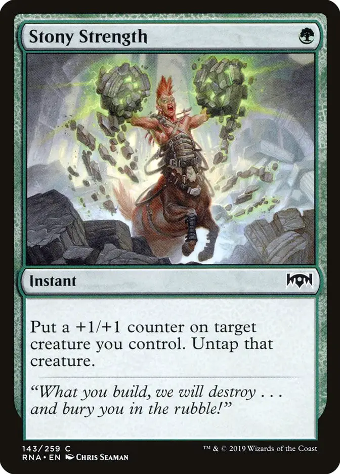 Stony Strength (Ravnica Allegiance)