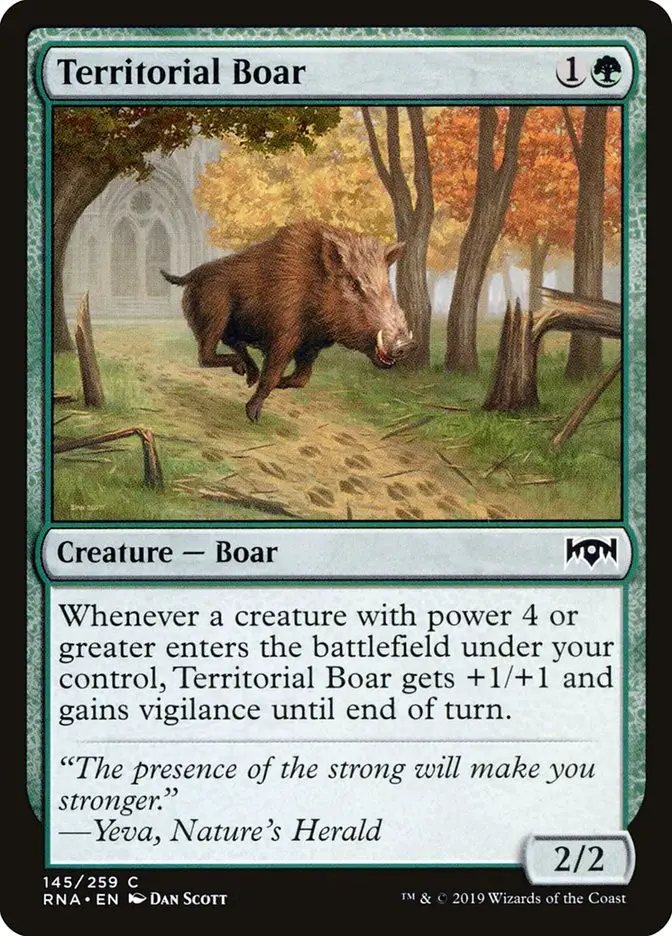 Territorial Boar (Ravnica Allegiance)