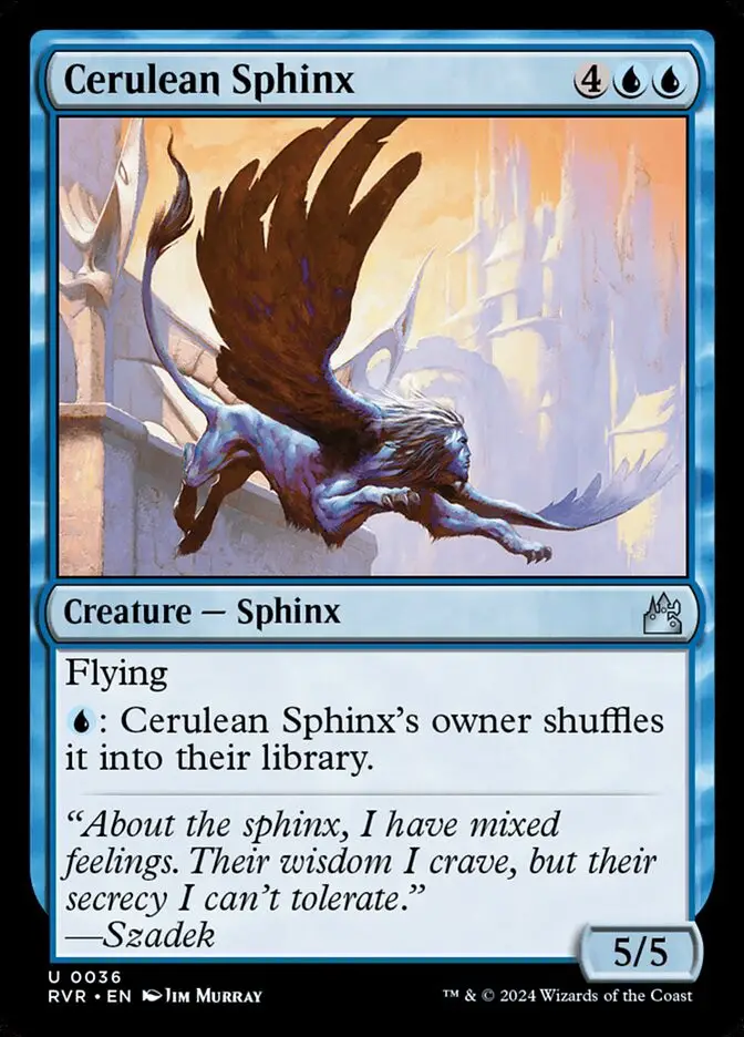 Cerulean Sphinx (Ravnica Remastered)