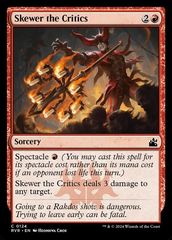 Skewer the Critics (Ravnica Remastered)