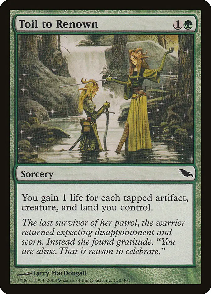 Toil to Renown (Shadowmoor)