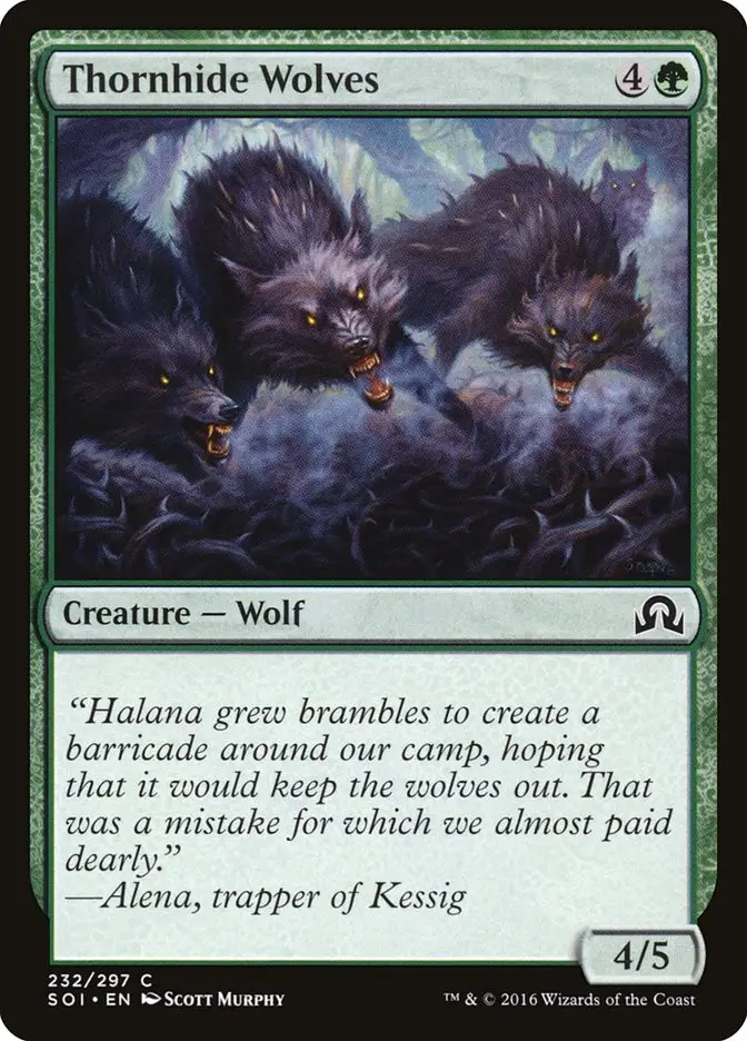 Thornhide Wolves (Shadows over Innistrad)