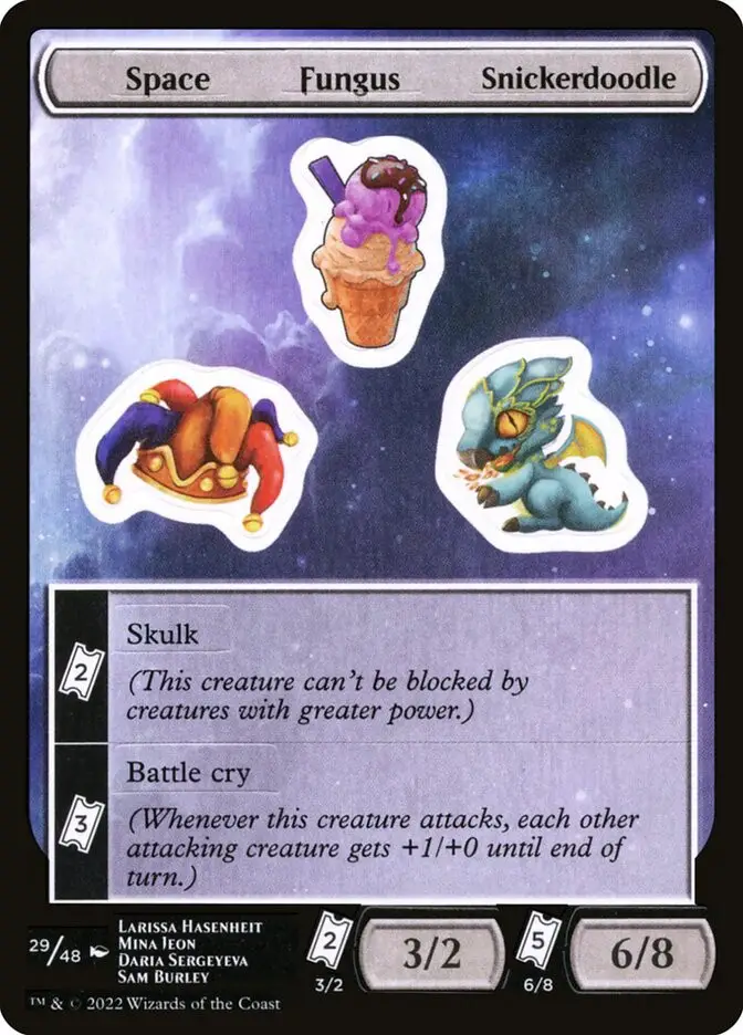 Space Fungus Snickerdoodle (Unfinity Sticker Sheets)