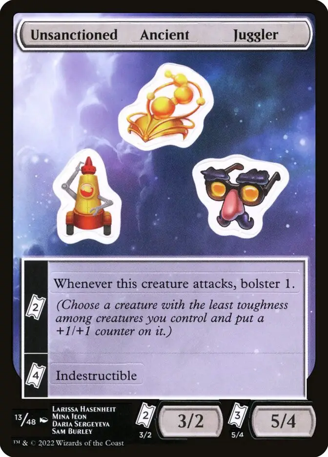 Unsanctioned Ancient Juggler (Unfinity Sticker Sheets)