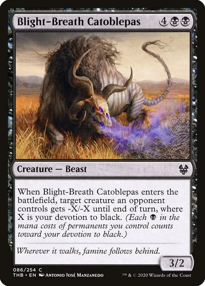 Blight Breath Catoblepas (Theros Beyond Death)