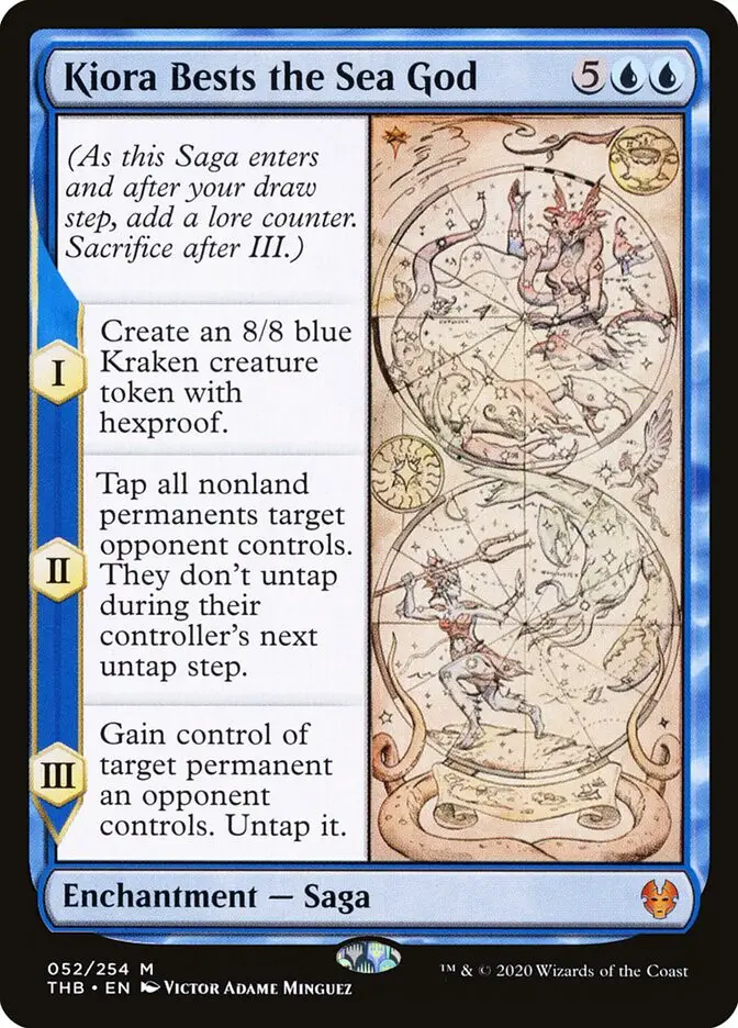 Kiora Bests the Sea God (Theros Beyond Death)