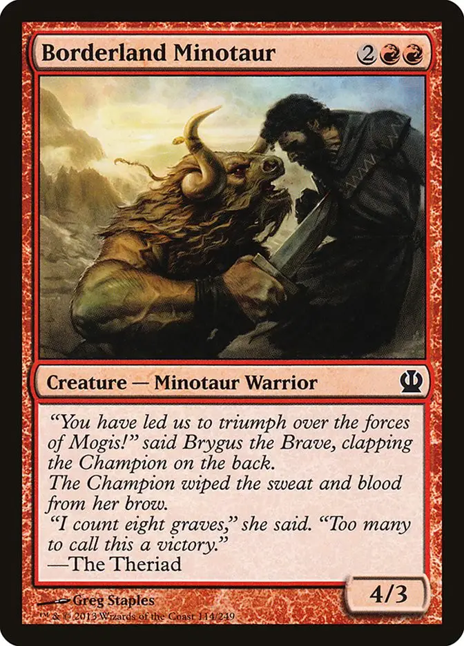 Borderland Minotaur (Theros)