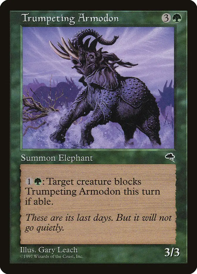 Trumpeting Armodon (Tempest)