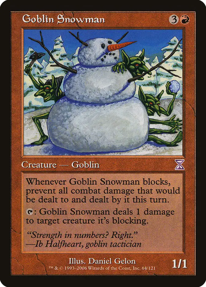Goblin Snowman (Time Spiral Timeshifted)