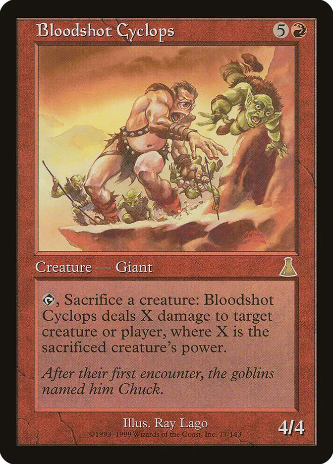 Bloodshot Cyclops (Urza