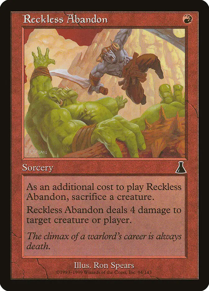 Reckless Abandon (Urza