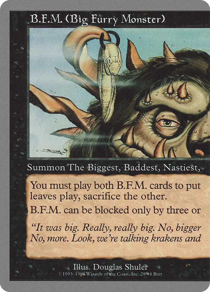 B F M   Big Furry Monster  (Unglued)