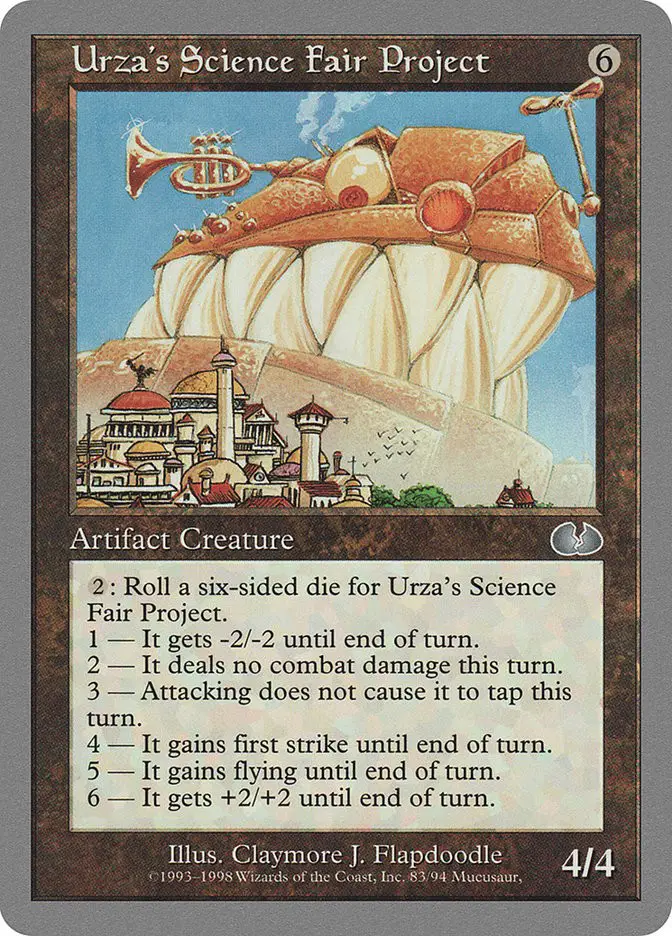Urza s Science Fair Project (Unglued)