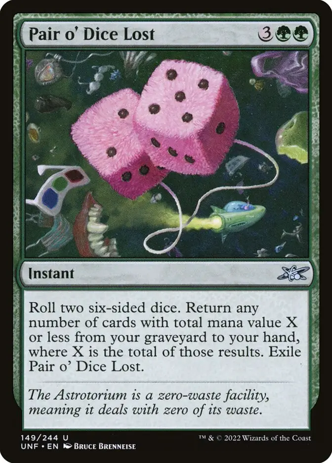 Pair o  Dice Lost (Unfinity)