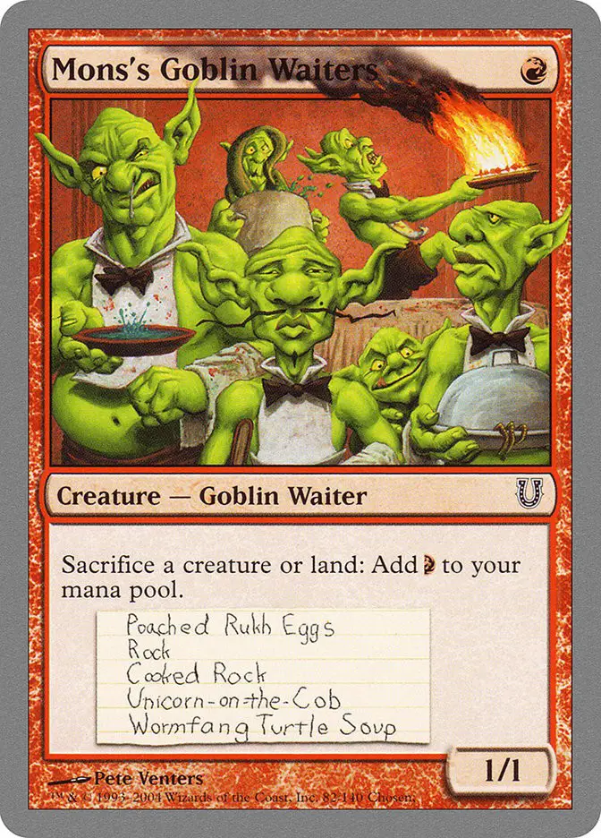 Mons s Goblin Waiters (Unhinged)